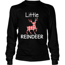 Load image into Gallery viewer, Little Reindeer Plaid Matching Family Ugly Sweater Christmas T-Shirt, Ladies T-Shirt, LongSleeve, Sweatshirt, Hoodie 2D

