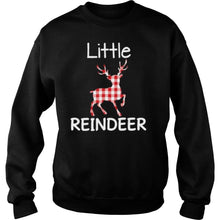 Load image into Gallery viewer, Little Reindeer Plaid Matching Family Ugly Sweater Christmas T-Shirt, Ladies T-Shirt, LongSleeve, Sweatshirt, Hoodie 2D
