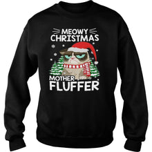 Load image into Gallery viewer, Meowy Christmas Mother Fluffer T-Shirt, Ladies T-Shirt, LongSleeve, Sweatshirt, Hoodie 2D
