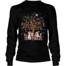 Load image into Gallery viewer, Meowy Merry Christmas Cats Christmas tree T-Shirt, Ladies T-Shirt, LongSleeve, Sweatshirt, Hoodie 2D
