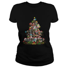 Load image into Gallery viewer, MERRY AND BRIGHT OWL CHRISTMAS TREE T-Shirt, Ladies T-Shirt, LongSleeve, Sweatshirt, Hoodie 2D

