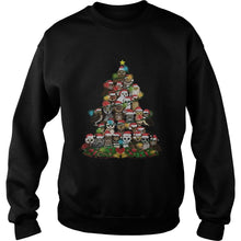 Load image into Gallery viewer, MERRY AND BRIGHT OWL CHRISTMAS TREE T-Shirt, Ladies T-Shirt, LongSleeve, Sweatshirt, Hoodie 2D
