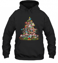 Load image into Gallery viewer, Merry And Bright Owl Christmas Tree T-Shirt, Ladies T-Shirt, LongSleeve, Sweatshirt, Hoodie 2D
