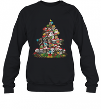 Load image into Gallery viewer, Merry And Bright Owl Christmas Tree T-Shirt, Ladies T-Shirt, LongSleeve, Sweatshirt, Hoodie 2D
