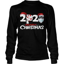 Load image into Gallery viewer, MERRY CHRISTMAS 2020 FUNNY SANTA QUARANTINE XMAS FACE MASK T-Shirt, Ladies T-Shirt, LongSleeve, Sweatshirt, Hoodie 2D
