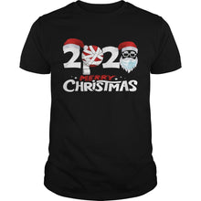 Load image into Gallery viewer, MERRY CHRISTMAS 2020 FUNNY SANTA QUARANTINE XMAS FACE MASK T-Shirt, Ladies T-Shirt, LongSleeve, Sweatshirt, Hoodie 2D
