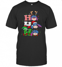 Load image into Gallery viewer, Merry Christmas Donkey Eeyore Ho Ho Ho T-Shirt, Ladies T-Shirt, LongSleeve, Sweatshirt, Hoodie 2D
