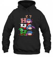 Load image into Gallery viewer, Merry Christmas Donkey Eeyore Ho Ho Ho T-Shirt, Ladies T-Shirt, LongSleeve, Sweatshirt, Hoodie 2D
