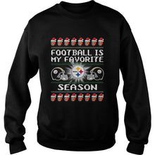 Load image into Gallery viewer, MERRY CHRISTMAS FOOTBALL IS MY FAVORITE SEASON PITTSBURGH STEELER T-Shirt, Ladies T-Shirt, LongSleeve, Sweatshirt, Hoodie 2D
