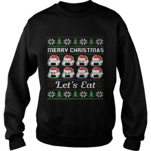 Load image into Gallery viewer, MERRY CHRISTMAS LETS CATS HAT T-Shirt, Ladies T-Shirt, LongSleeve, Sweatshirt, Hoodie 2D
