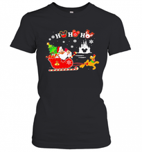 Load image into Gallery viewer, MERRY CHRISTMAS MICKEY MOUSE HO HO HO T-Shirt, Ladies T-Shirt, LongSleeve, Sweatshirt, Hoodie 2D
