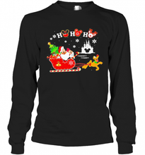 Load image into Gallery viewer, MERRY CHRISTMAS MICKEY MOUSE HO HO HO T-Shirt, Ladies T-Shirt, LongSleeve, Sweatshirt, Hoodie 2D
