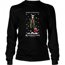 Load image into Gallery viewer, Merry Christmas Quarantine A New Way Of Life T-Shirt, Ladies T-Shirt, LongSleeve, Sweatshirt, Hoodie 2D
