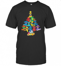 Load image into Gallery viewer, MERRY CHRISTMAS TREE BEARS COLOR T-Shirt, Ladies T-Shirt, LongSleeve, Sweatshirt, Hoodie 2D
