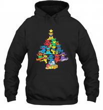 Load image into Gallery viewer, MERRY CHRISTMAS TREE BEARS COLOR T-Shirt, Ladies T-Shirt, LongSleeve, Sweatshirt, Hoodie 2D
