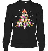 Load image into Gallery viewer, MERRY CHRISTMAS TREE DUNKIN DONUTS COFFEE T-Shirt, Ladies T-Shirt, LongSleeve, Sweatshirt, Hoodie 2D
