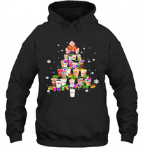 Load image into Gallery viewer, MERRY CHRISTMAS TREE DUNKIN DONUTS COFFEE T-Shirt, Ladies T-Shirt, LongSleeve, Sweatshirt, Hoodie 2D
