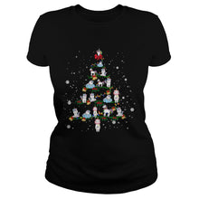 Load image into Gallery viewer, Merry Christmas Unicorn Tree Xmas Funny Unicorn Lover T-Shirt, Ladies T-Shirt, LongSleeve, Sweatshirt, Hoodie 2D
