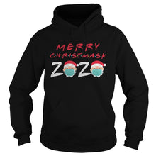 Load image into Gallery viewer, Merry Christmask 2020 Funny Santa Wear Mask Quarantine Xmas T-Shirt, Ladies T-Shirt, LongSleeve, Sweatshirt, Hoodie 2D
