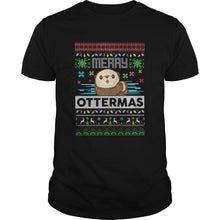 Load image into Gallery viewer, MERRY OTTERMAS UGLY CHRISTMAS T-Shirt, Ladies T-Shirt, LongSleeve, Sweatshirt, Hoodie 2D
