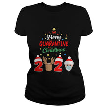 Load image into Gallery viewer, MERRY QUARANTINE CHRISTMAS 2020 XMAS PAJAMAS HOLIDAYS T-Shirt, Ladies T-Shirt, LongSleeve, Sweatshirt, Hoodie 2D
