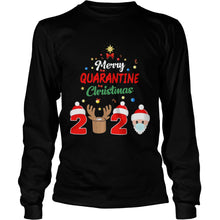 Load image into Gallery viewer, MERRY QUARANTINE CHRISTMAS 2020 XMAS PAJAMAS HOLIDAYS T-Shirt, Ladies T-Shirt, LongSleeve, Sweatshirt, Hoodie 2D
