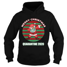 Load image into Gallery viewer, MERRY CHRISTMAS QUARANTINE 2020 DABBING SANTA UGLY VINTAGE T-Shirt, Ladies T-Shirt, LongSleeve, Sweatshirt, Hoodie 2D
