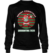 Load image into Gallery viewer, MERRY CHRISTMAS QUARANTINE 2020 DABBING SANTA UGLY VINTAGE T-Shirt, Ladies T-Shirt, LongSleeve, Sweatshirt, Hoodie 2D
