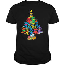 Load image into Gallery viewer, Merry christmas tree bears color T-Shirt, Ladies T-Shirt, LongSleeve, Sweatshirt, Hoodie 2D
