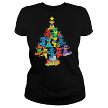Load image into Gallery viewer, Merry christmas tree bears color T-Shirt, Ladies T-Shirt, LongSleeve, Sweatshirt, Hoodie 2D
