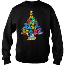 Load image into Gallery viewer, Merry christmas tree bears color T-Shirt, Ladies T-Shirt, LongSleeve, Sweatshirt, Hoodie 2D
