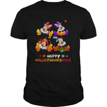 Load image into Gallery viewer, Minnie Disney Halloween And Merry Christmas Happy Hallothanksmas 2020 T-Shirt, Ladies T-Shirt, LongSleeve, Sweatshirt, Hoodie 2D
