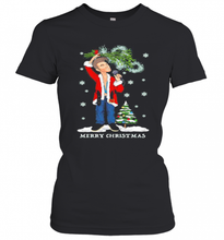 Load image into Gallery viewer, MORRISSEY SANTA MERRY CHRISTMAS TREE SHIRT T-Shirt, Ladies T-Shirt, LongSleeve, Sweatshirt, Hoodie 2D
