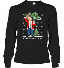 Load image into Gallery viewer, MORRISSEY SANTA MERRY CHRISTMAS TREE SHIRT T-Shirt, Ladies T-Shirt, LongSleeve, Sweatshirt, Hoodie 2D
