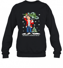Load image into Gallery viewer, MORRISSEY SANTA MERRY CHRISTMAS TREE SHIRT T-Shirt, Ladies T-Shirt, LongSleeve, Sweatshirt, Hoodie 2D
