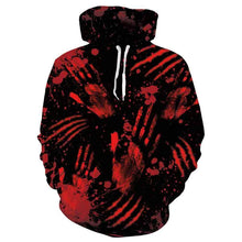 Load image into Gallery viewer, Mens Hoodies 3D Printed Red Halloween Pattern Printing Hoodies
