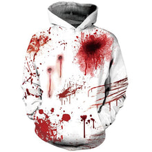 Load image into Gallery viewer, Mens Halloween Hoodies 3D Printing Blood Pattern Hoody
