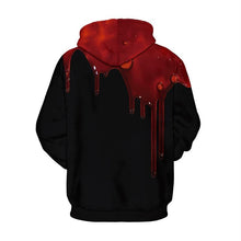 Load image into Gallery viewer, Mens Hoodies 3D Printed Halloween Drop Blood Printing Pullover Sweatshirts
