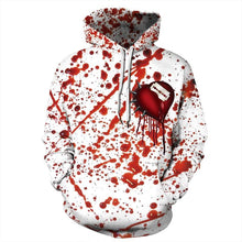 Load image into Gallery viewer, Mens Hoodies 3D Printed Blade on Heart Pattern Printing Halloween Hoodies
