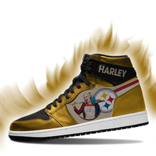 Load image into Gallery viewer, Harley Quinn NFL Pittsburgh Steelers Air Jordan Shoes Sport Top Branding Trends 2020 Sneakers
