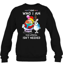Load image into Gallery viewer, I Am Who I Am Your Approval Isn’t Needed Santan &amp; Reindeer Christmas T-Shirt, Ladies T-Shirt, LongSleeve, Sweatshirt, Hoodie 2D
