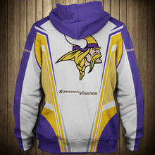 Load image into Gallery viewer, Minnesota Vikings  NFL Football Suit  3D Hoodie, 3D Zip Hoodie, 3D Sweatshirt, 3D Fleece Hoodie, 3D T-Shirt, 3D Polo T-Shirt, 3D Tank Top, 3D Bomber Jacket, 3D Long Pants, 3D Short Pants Full Print

