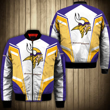 Load image into Gallery viewer, Minnesota Vikings  NFL Football Suit  3D Hoodie, 3D Zip Hoodie, 3D Sweatshirt, 3D Fleece Hoodie, 3D T-Shirt, 3D Polo T-Shirt, 3D Tank Top, 3D Bomber Jacket, 3D Long Pants, 3D Short Pants Full Print
