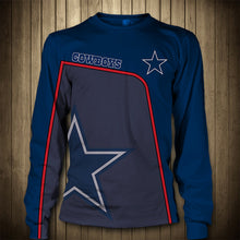 Load image into Gallery viewer, Dallas Cowboys 3 NFL Football Suit  3D Hoodie, 3D Zip Hoodie, 3D Sweatshirt, 3D Fleece Hoodie, 3D T-Shirt, 3D Polo T-Shirt, 3D Tank Top, 3D Bomber Jacket, 3D Long Pants, 3D Short Pants Full Print
