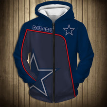Load image into Gallery viewer, Dallas Cowboys 3 NFL Football Suit  3D Hoodie, 3D Zip Hoodie, 3D Sweatshirt, 3D Fleece Hoodie, 3D T-Shirt, 3D Polo T-Shirt, 3D Tank Top, 3D Bomber Jacket, 3D Long Pants, 3D Short Pants Full Print
