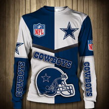 Load image into Gallery viewer, Dallas Cowboys 1 NFL Football Suit  3D Hoodie, 3D Zip Hoodie, 3D Sweatshirt, 3D Fleece Hoodie, 3D T-Shirt, 3D Polo T-Shirt, 3D Tank Top, 3D Bomber Jacket, 3D Long Pants, 3D Short Pants Full Print
