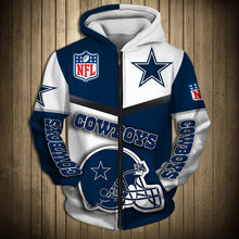 Load image into Gallery viewer, Dallas Cowboys 1 NFL Football Suit  3D Hoodie, 3D Zip Hoodie, 3D Sweatshirt, 3D Fleece Hoodie, 3D T-Shirt, 3D Polo T-Shirt, 3D Tank Top, 3D Bomber Jacket, 3D Long Pants, 3D Short Pants Full Print
