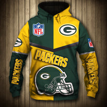 Load image into Gallery viewer, Green Bay Packers NFL Football Suit  3D Hoodie, 3D Zip Hoodie, 3D Sweatshirt, 3D Fleece Hoodie, 3D T-Shirt, 3D Polo T-Shirt, 3D Tank Top, 3D Bomber Jacket, 3D Long Pants, 3D Short Pants Full Print
