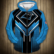 Load image into Gallery viewer, Carolina Panthers 2 NFL Football Suit  3D Hoodie, 3D Zip Hoodie, 3D Sweatshirt, 3D Fleece Hoodie, 3D T-Shirt, 3D Polo T-Shirt, 3D Tank Top, 3D Bomber Jacket, 3D Long Pants, 3D Short Pants Full Print
