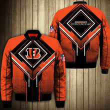 Load image into Gallery viewer, Cincinnati Bengals NFL Football Suit  3D Hoodie, 3D Zip Hoodie, 3D Sweatshirt, 3D Fleece Hoodie, 3D T-Shirt, 3D Polo T-Shirt, 3D Tank Top, 3D Bomber Jacket, 3D Long Pants, 3D Short Pants Full Print
